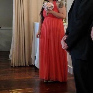 Maid of honor dress! Guava colored, worn once!